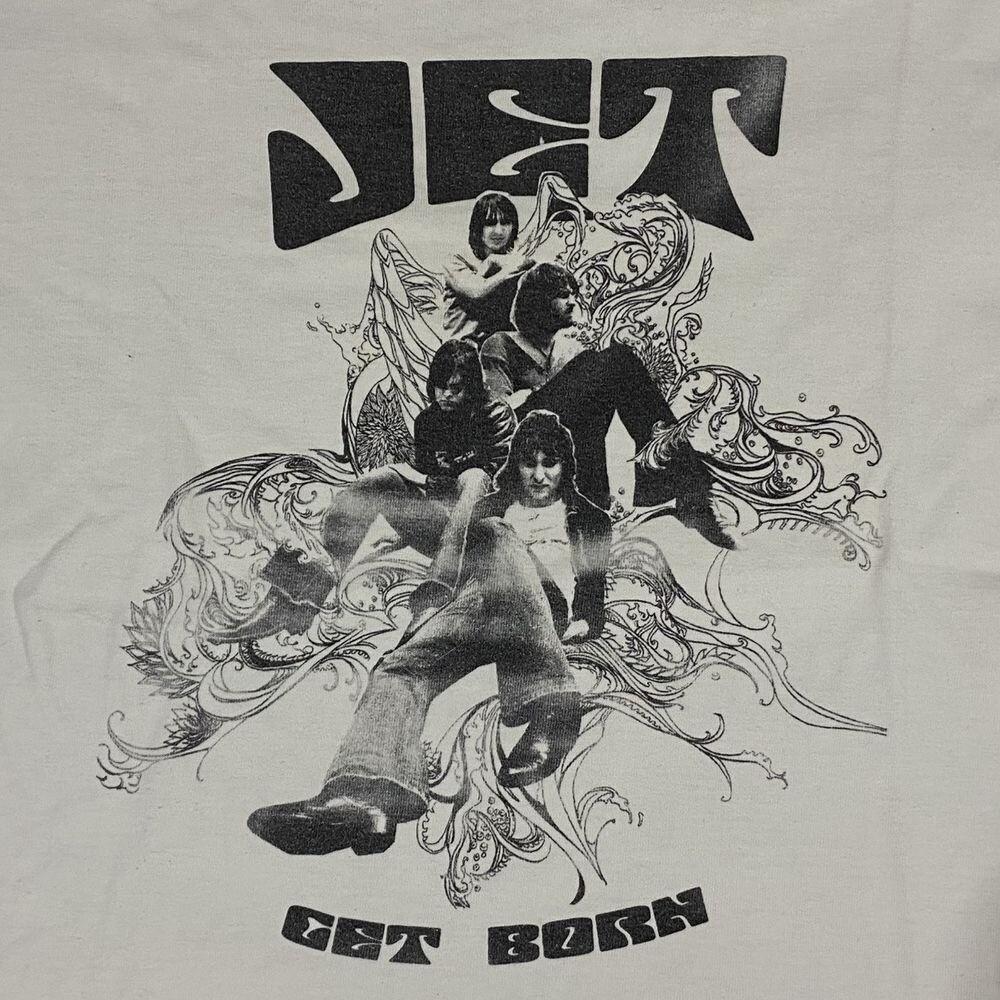 Jet rock band album art cover get born white cotton shirt adults Unisex T-Shirt S
Jet rock band album art cover get born white cotton shirt adults Unisex T-Shirt S