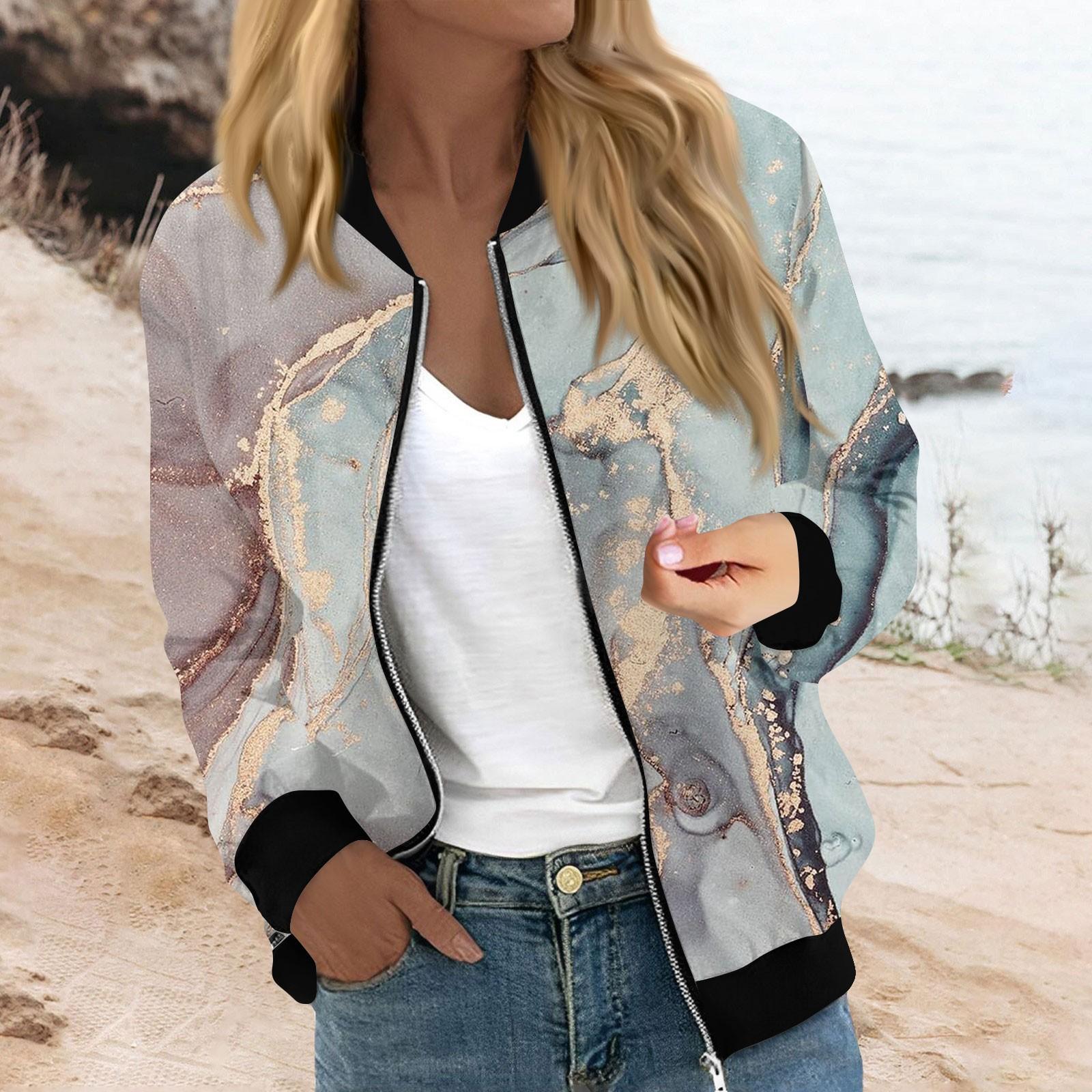 Женская мода повседневная куртка с градиентным принтом на молнии с карманами S розовый
Женская мода повседневная куртка с градиентным принтом на молнии с карманами S розовый