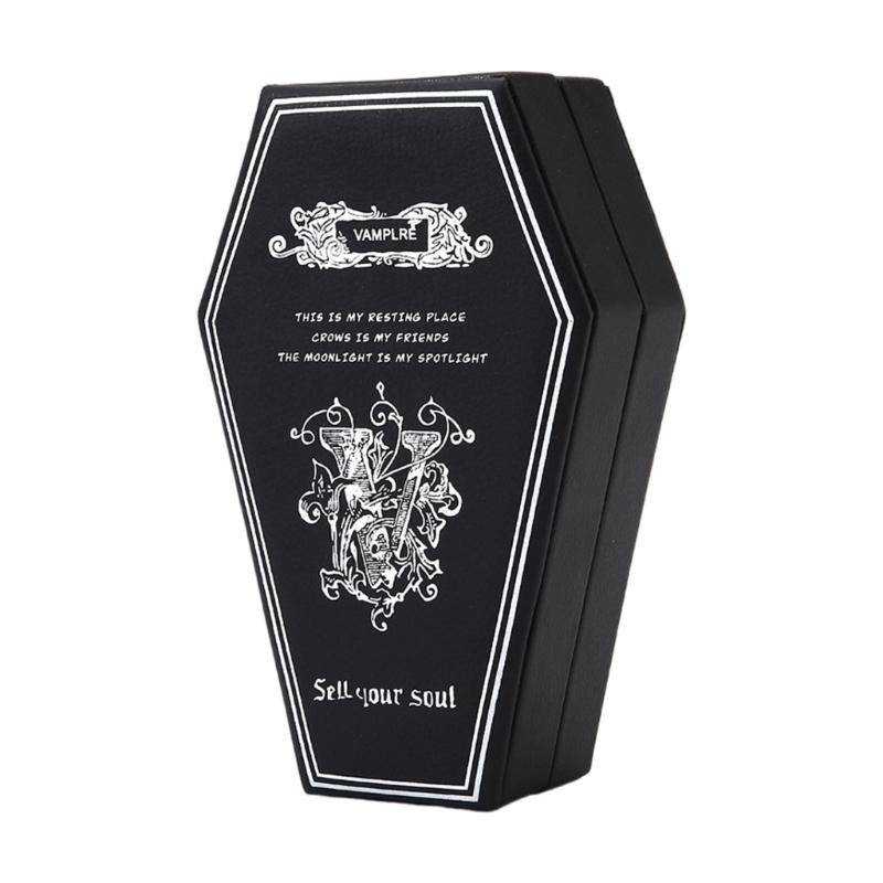 Elegant Terrifying Coffin Jewelry Organizers Lightweight Waterproof Case For Travel Home Decors And Daily Use чорний/білий
Elegant Terrifying Coffin Jewelry Organizers Lightweight Waterproof Case For Travel Home Decors And Daily Use чорний/білий