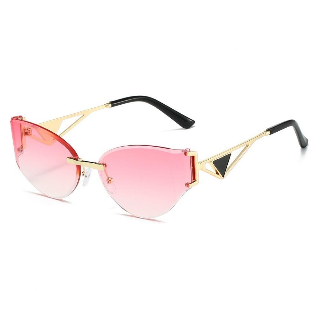 Ins 2025 New Fashion Rimless Curved Cat Eye Sunglasses Women Men Alloy Legs Hollow Triangle Sun Glasses Ladies Versatile UV400
Ins 2025 New Fashion Rimless Curved Cat Eye Sunglasses Women Men Alloy Legs Hollow Triangle Sun Glasses Ladies Versatile UV400