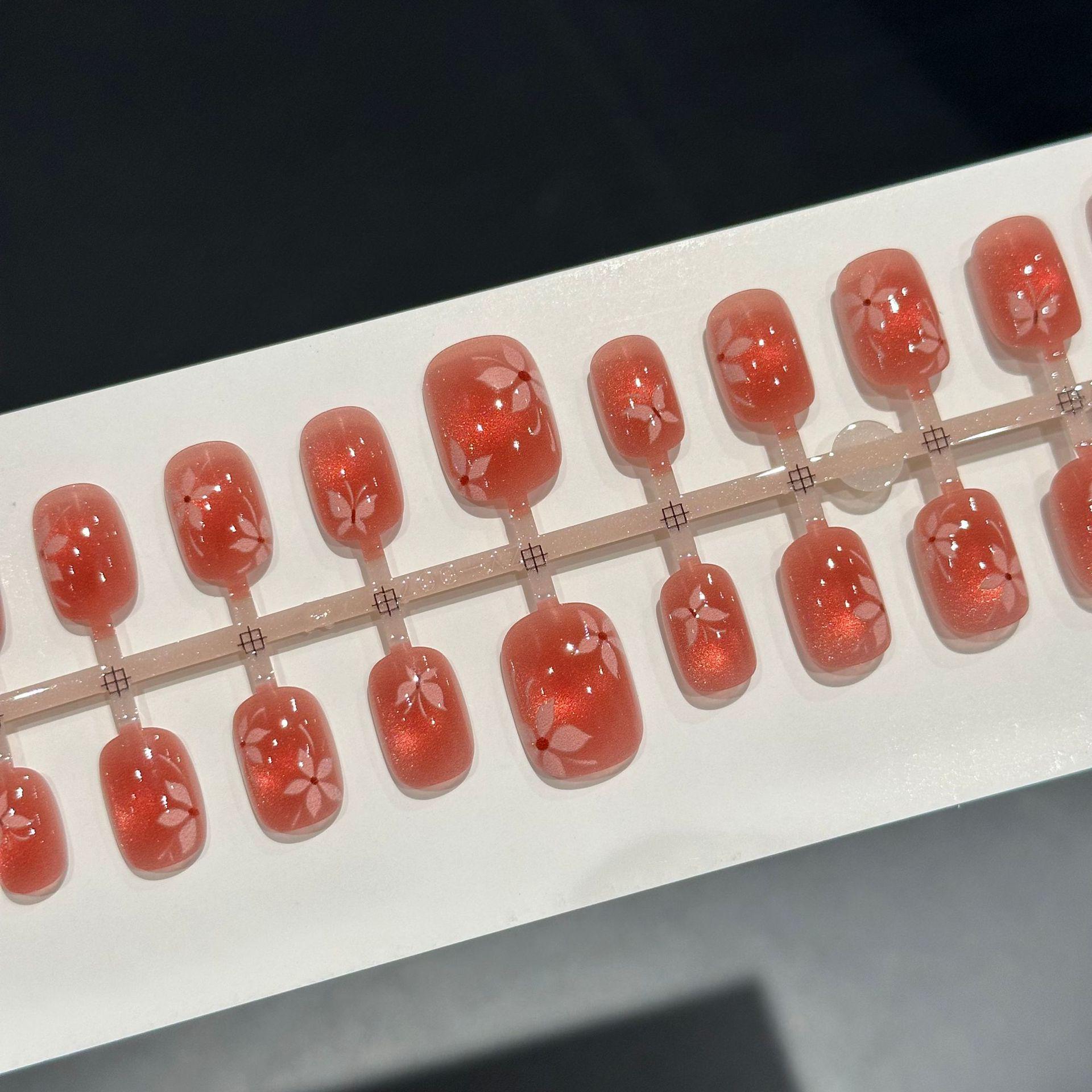 Plum Blossom Butterfly Shadow Gel Wax Nail Tips - 30 Piece Set, Cat Eye Glass Beads, Pre-made and Versatile False Manicure.
Plum Blossom Butterfly Shadow Gel Wax Nail Tips - 30 Piece Set, Cat Eye Glass Beads, Pre-made and Versatile False Manicure.