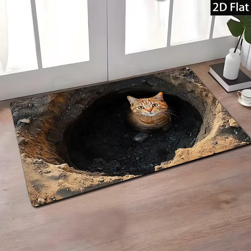 3D Visual Illusion Deep Pit Stone Pattern Floor Mat Anti Slip Carpet Suitable Living Room Kitchen Laundry Room Fashion Carpet 50X80cm
3D Visual Illusion Deep Pit Stone Pattern Floor Mat Anti Slip Carpet Suitable Living Room Kitchen Laundry Room Fashion Carpet 50X80cm