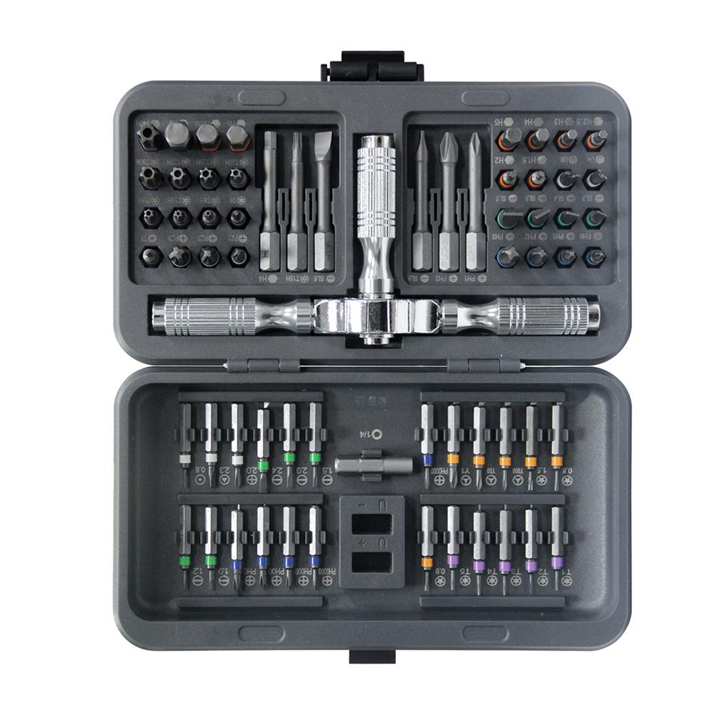 66Pcs Screwdriver Bit Set With T-Handle Ratchet Wrench, Alloy Steel Hex Socket Driver For Repair Hand Tools China Mainland
66Pcs Screwdriver Bit Set With T-Handle Ratchet Wrench, Alloy Steel Hex Socket Driver For Repair Hand Tools China Mainland