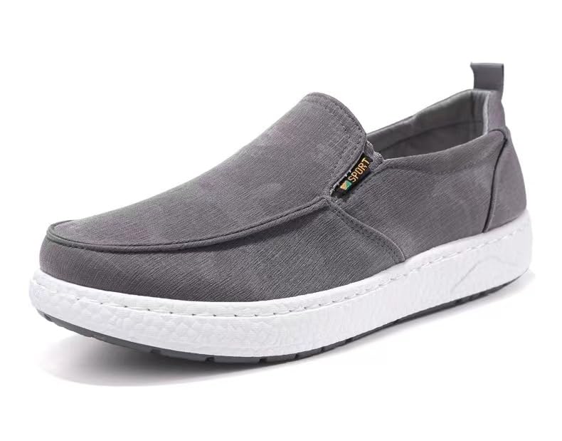 Manantiaar Men s Slip-On Sneakers, Gray, Size 27.0cm, Perfect for Summer, Winter, Fall, and Spring.
Manantiaar Men s Slip-On Sneakers, Gray, Size 27.0cm, Perfect for Summer, Winter, Fall, and Spring.