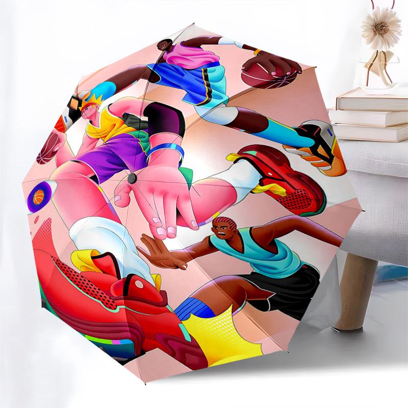1pc Colorful Basketball Player Automatic Open/Closed Umbrella, Festival Gift, Travel Companion, Daily Use, 8 Bone Iron Frame, Portable Design.X074
1pc Colorful Basketball Player Automatic Open/Closed Umbrella, Festival Gift, Travel Companion, Daily Use, 8 Bone Iron Frame, Portable Design.X074