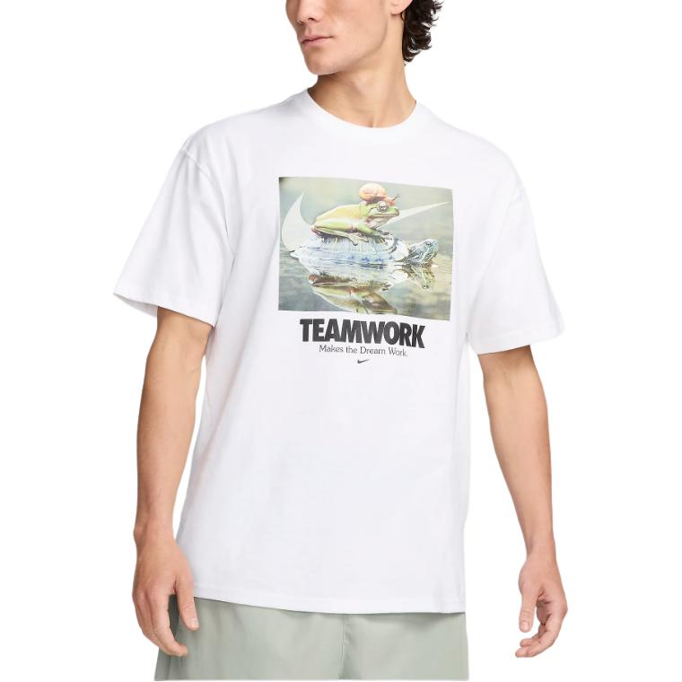 Nike T Shirts Men s White Crew Neck Moderate Straight Fit HF0002-100 L
Nike T Shirts Men s White Crew Neck Moderate Straight Fit HF0002-100 L