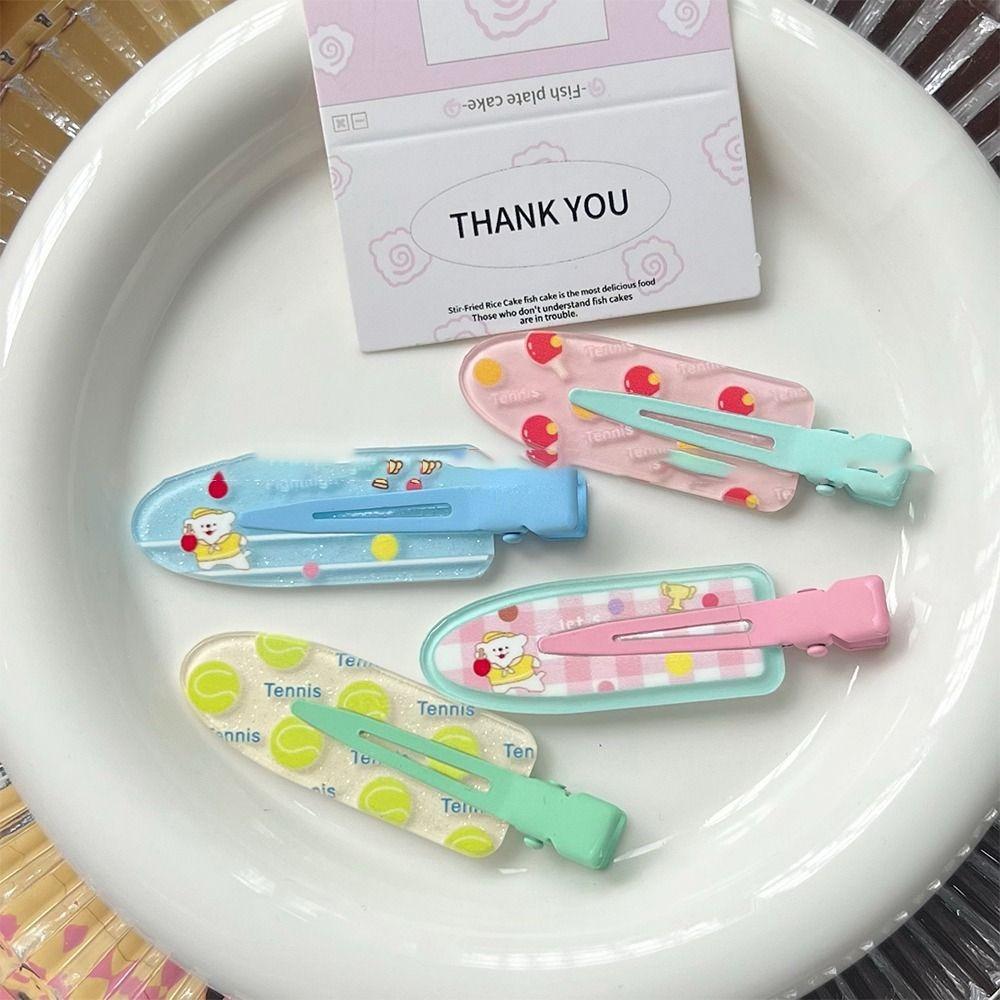 Sports Racket Series Seamless Hair Clip Bear Candy Color Hairpin Simple Makeup Clip Female
Sports Racket Series Seamless Hair Clip Bear Candy Color Hairpin Simple Makeup Clip Female