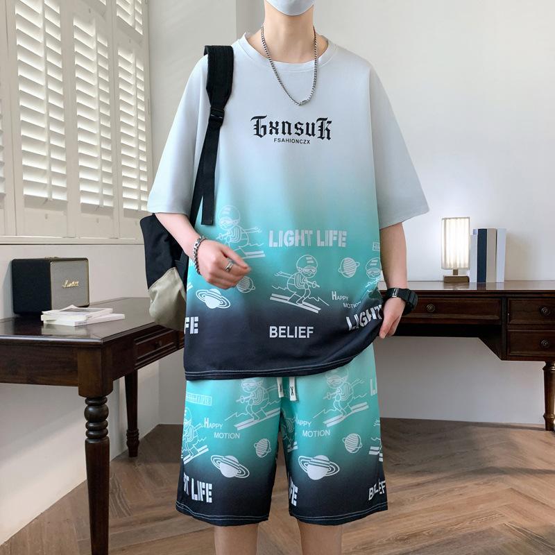 Свободный покрой, большой размер, с короткими рукавами, классная дышащая универсальная повседневная футболка и шорты 4XL зелёный
Свободный покрой, большой размер, с короткими рукавами, классная дышащая универсальная повседневная футболка и шорты 4XL зелёный