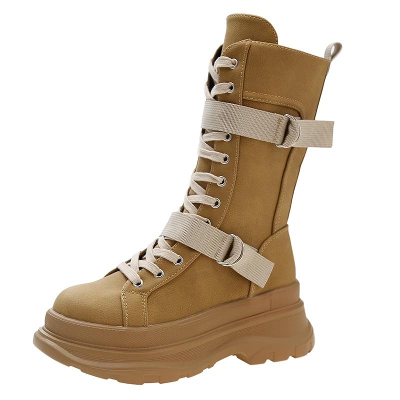 Современные сапоги на квадратном каблуке до колена для женщин, модные зимние однотонные туфли на высоком каблуке со шнуровкой, женские сапоги из резины и полиуретана с круглым носком 37 жёлтый
Современные сапоги на квадратном каблуке до колена для женщин, модные зимние однотонные туфли на высоком каблуке со шнуровкой, женские сапоги из резины и полиуретана с круглым носком 37 жёлтый