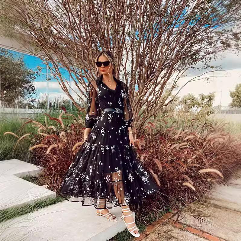 2025 summer new women s clothing long-sleeved deep V dress slim-fitting medium and long dress XL чорний
2025 summer new women s clothing long-sleeved deep V dress slim-fitting medium and long dress XL чорний