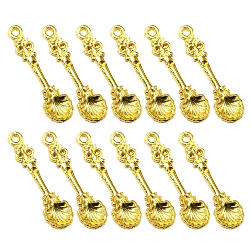 iplusmile 50-Piece Set of Spoon Pendant Charms, Alloy, Gold Color, 1.30 x 0.35 x 0.09 inches, for DIY Accessories, Necklaces, Keychains, Bracelets,
iplusmile 50-Piece Set of Spoon Pendant Charms, Alloy, Gold Color, 1.30 x 0.35 x 0.09 inches, for DIY Accessories, Necklaces, Keychains, Bracelets,