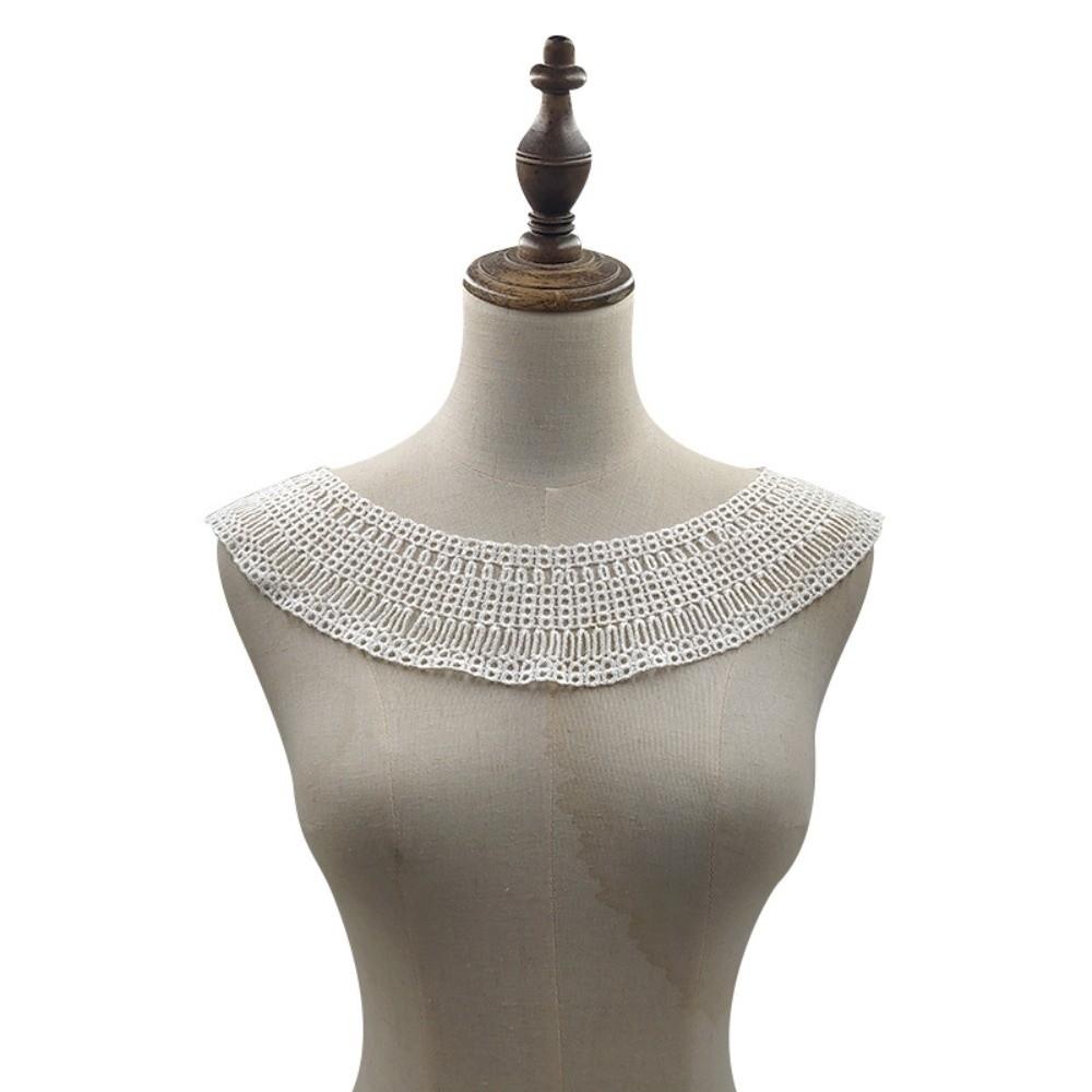 New Embroidery Lace Neckline DIY White Fake Collar Hollowed-out Handmade Lace Trim Slim Clothes Sewing Applique
New Embroidery Lace Neckline DIY White Fake Collar Hollowed-out Handmade Lace Trim Slim Clothes Sewing Applique