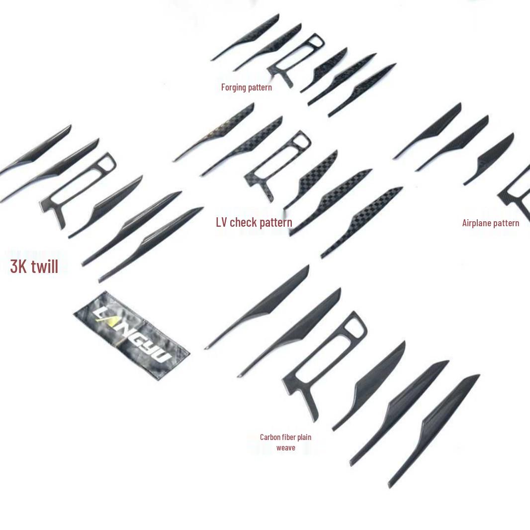Langyu Cadillac CT5 Dry Carbon Fiber Interior Trim, 3K Twill/Forged/Checkered Pattern. CT5 Interior Trim
Langyu Cadillac CT5 Dry Carbon Fiber Interior Trim, 3K Twill/Forged/Checkered Pattern. CT5 Interior Trim