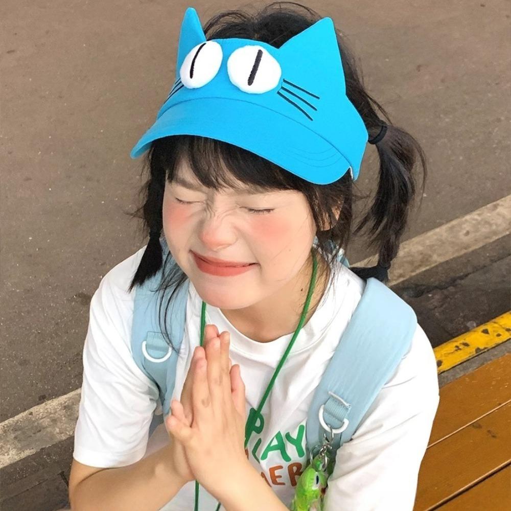 Quick-drying Fabric Kitty Hollow Hat Sun Protection Cat Ears Sun Hat Outdoor озеро синього кольору
Quick-drying Fabric Kitty Hollow Hat Sun Protection Cat Ears Sun Hat Outdoor озеро синього кольору
