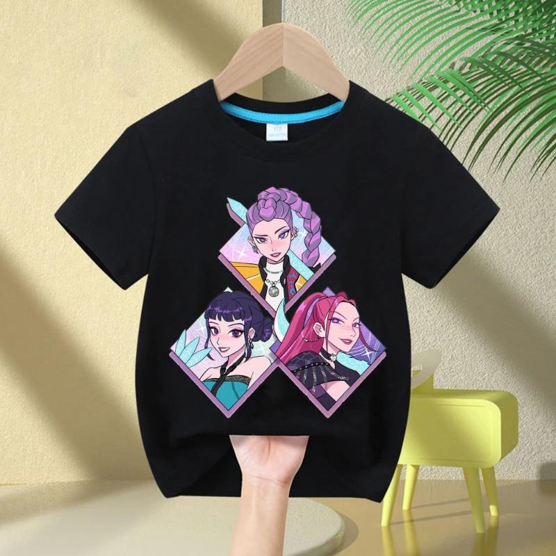 2025 Movie Crew Neck Cartoon KPop Demon Hunters Girls Boys Tee Kids T-shirt Print Fashion Casual Tops Casual Baby Girl Clothes 110
2025 Movie Crew Neck Cartoon KPop Demon Hunters Girls Boys Tee Kids T-shirt Print Fashion Casual Tops Casual Baby Girl Clothes 110