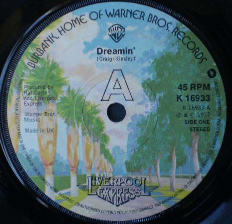 7inch Record LIVERPOOL EXPRESS - Dreamin K16933 Warner Bros. Re 1977 UK Rock Used
7inch Record LIVERPOOL EXPRESS - Dreamin K16933 Warner Bros. Re 1977 UK Rock Used