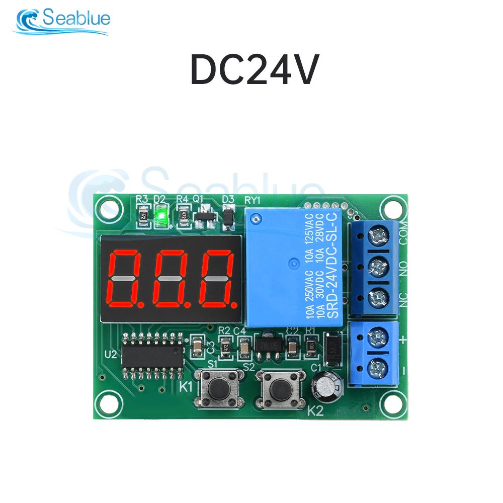 Цифровий реле часу DC 12V 24V 10A зі світлодіодним дисплеєм, перемикач керування таймером циклічного увімкнення/вимкнення, регульоване реле часу, перемикач затримки часу 24V
Цифровий реле часу DC 12V 24V 10A зі світлодіодним дисплеєм, перемикач керування таймером циклічного увімкнення/вимкнення, регульоване реле часу, перемикач затримки часу 24V