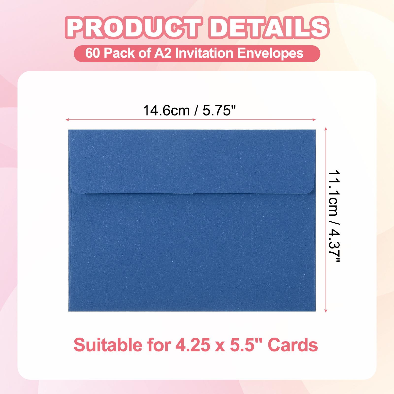 60Pcs A2 Paper Envelopes Postcard Wedding Greeting Cards Photo Gift Envelope Announcement Mailing Self Seal Invitation Envelopes синий
60Pcs A2 Paper Envelopes Postcard Wedding Greeting Cards Photo Gift Envelope Announcement Mailing Self Seal Invitation Envelopes синий