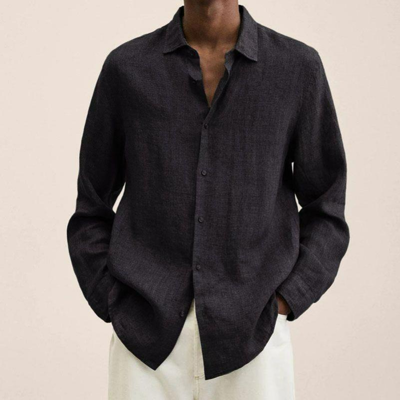 Four Seasons Long-sleeved V-neck Loose Button Cotton and Linen Cardigan Shirt Men 5XL чорний
Four Seasons Long-sleeved V-neck Loose Button Cotton and Linen Cardigan Shirt Men 5XL чорний