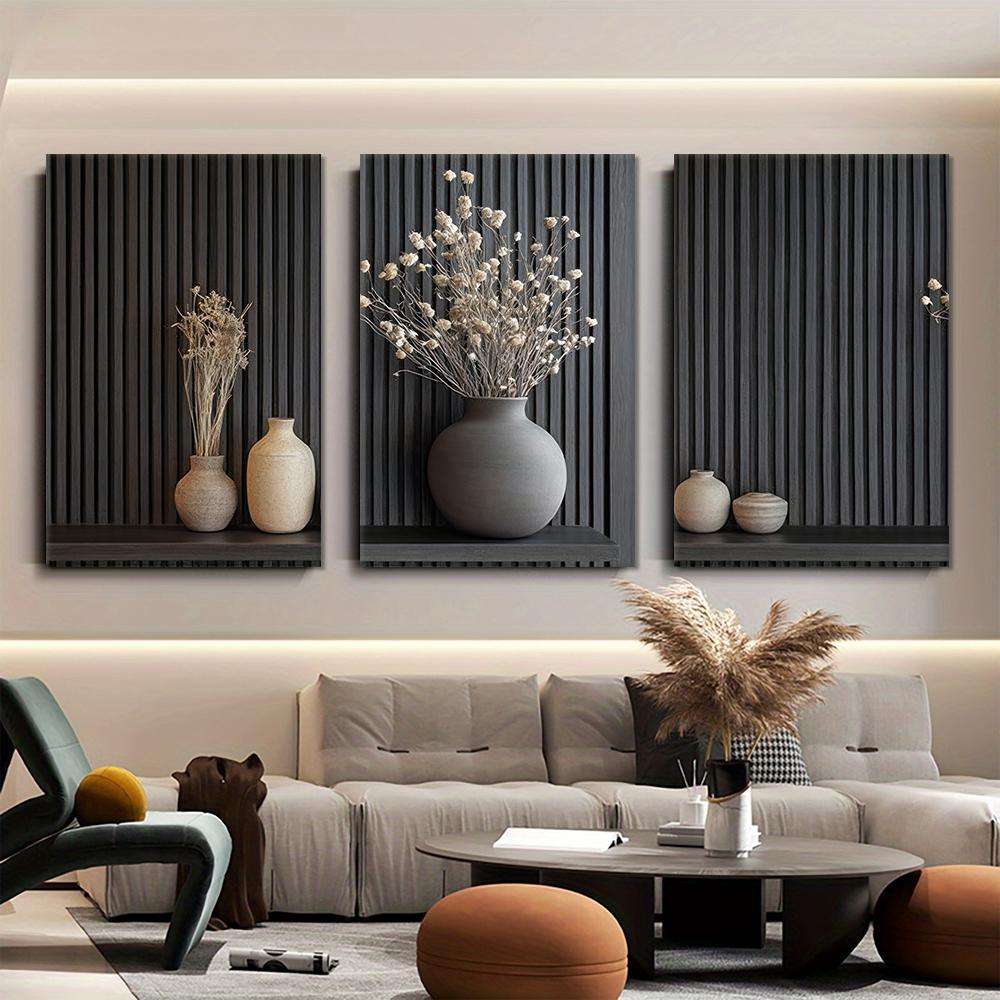 3 pieces of modern minimalist vertical stripe pattern wooden background dried flower decoration paintings Nordic style living ro (as the picture,20x30cm No Frame)
3 pieces of modern minimalist vertical stripe pattern wooden background dried flower decoration paintings Nordic style living ro (as the picture,20x30cm No Frame)