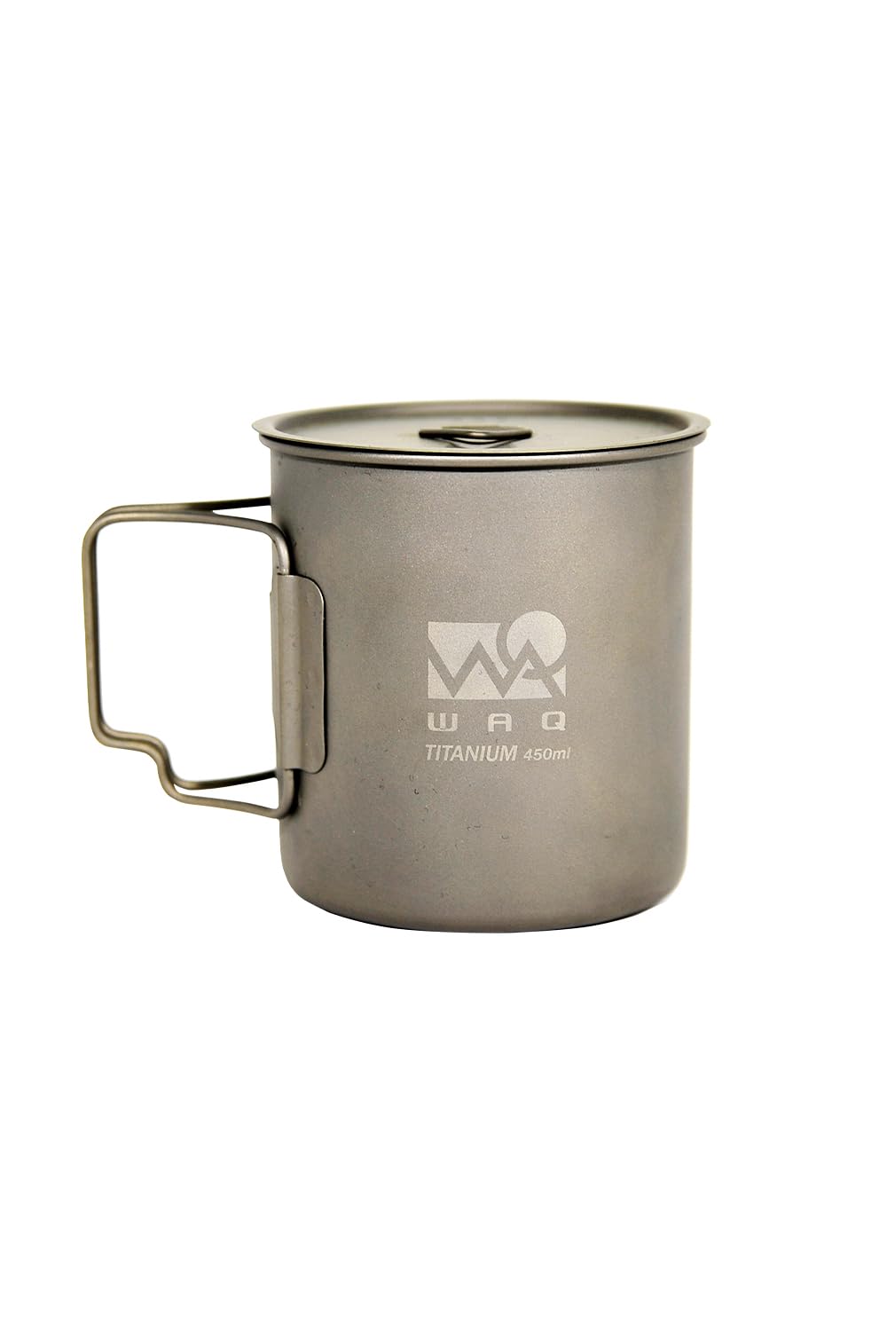 WAQ Titanium Mug, 450ml (with lid), for camping, open flame, single size, WAQ-TM1
WAQ Titanium Mug, 450ml (with lid), for camping, open flame, single size, WAQ-TM1