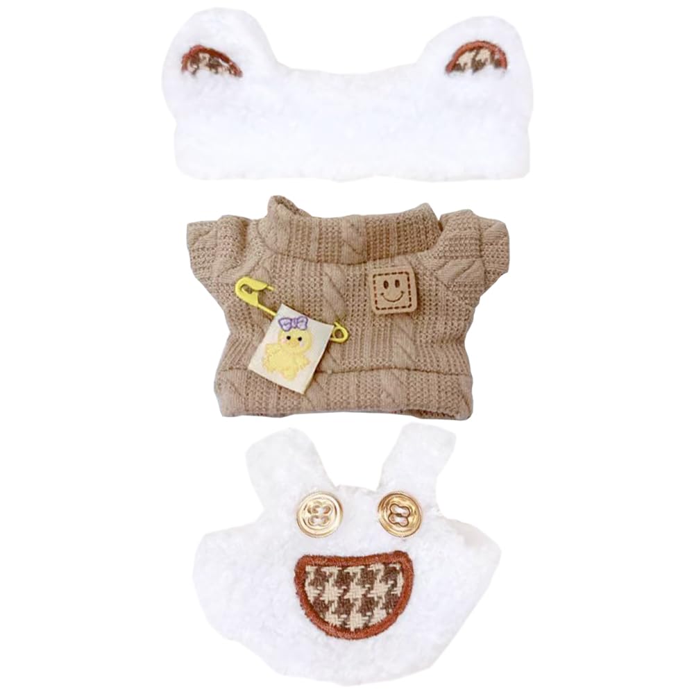 niannyyhouse Headwear Jumper Bib Pants Warm Bear Set 20cm Stuffed Toy Clothes Cotton Doll 10cm~15cm Dress-up (10cm~15cm)
niannyyhouse Headwear Jumper Bib Pants Warm Bear Set 20cm Stuffed Toy Clothes Cotton Doll 10cm~15cm Dress-up (10cm~15cm)
