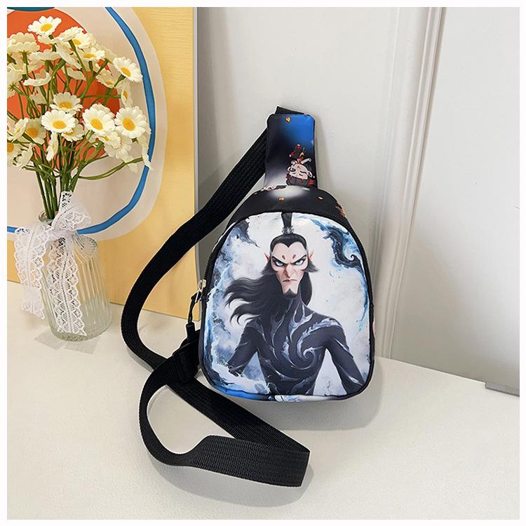 Детская повседневная милая сумка для мелочи, универсальная дорожная нагрудная сумка, сумка-мессенджер на плечо для карточек с анимацией