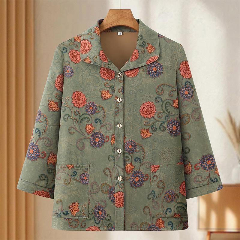 2026 Spring-Autumn Cardigan Shirt for Middle-Aged & Elderly Women: Perfect for 60s-70s Moms and Grandmas XL (50-60 kg) зелений
2026 Spring-Autumn Cardigan Shirt for Middle-Aged & Elderly Women: Perfect for 60s-70s Moms and Grandmas XL (50-60 kg) зелений