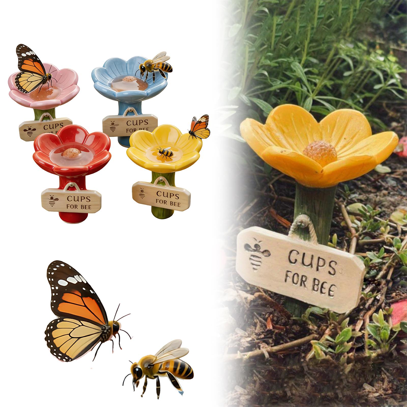 4 PCS Bee Watering Station Flower-Shaped Butterfly Feeder Colorful Butterfly Bee Bath Bowl for Outdoor Garden China Mainland
4 PCS Bee Watering Station Flower-Shaped Butterfly Feeder Colorful Butterfly Bee Bath Bowl for Outdoor Garden China Mainland