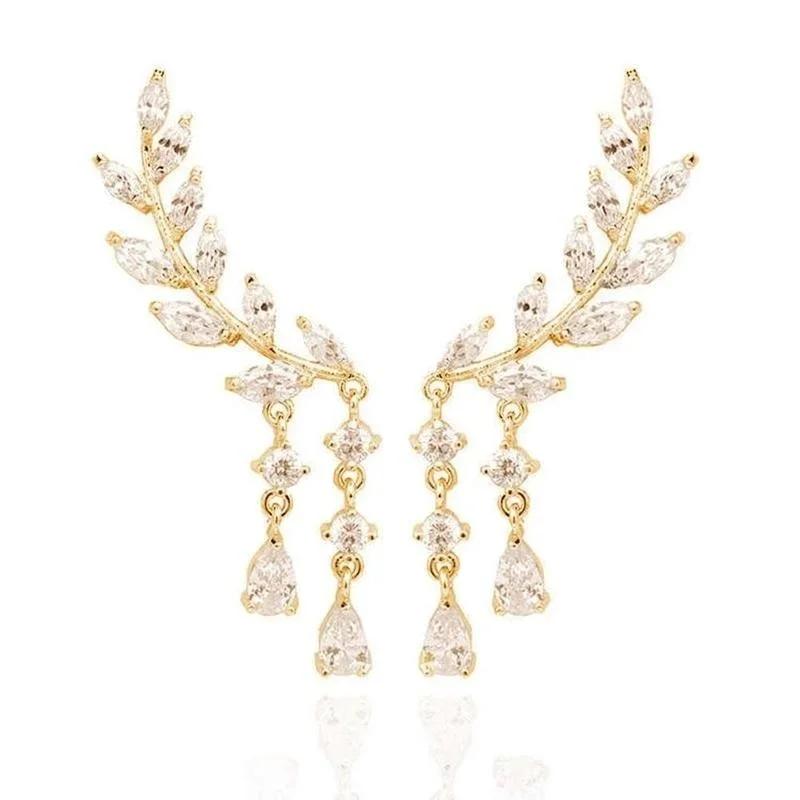 Корейские серьги Сверкающий цирконий Игла из серебра 925 пробы Серьги-кисточки в виде листьев Капли воды Женская мода Летние свежие аксессуары rosegold
Корейские серьги Сверкающий цирконий Игла из серебра 925 пробы Серьги-кисточки в виде листьев Капли воды Женская мода Летние свежие аксессуары rosegold