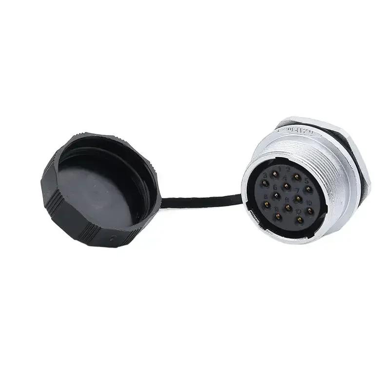 WEIPU WS24 TQ+ZM M24 Electrical Waterproof Connector 2 3 4 9 10 12 19 Pin Industrial Power Bulkhead Male Plug Female Socket
WEIPU WS24 TQ+ZM M24 Electrical Waterproof Connector 2 3 4 9 10 12 19 Pin Industrial Power Bulkhead Male Plug Female Socket
