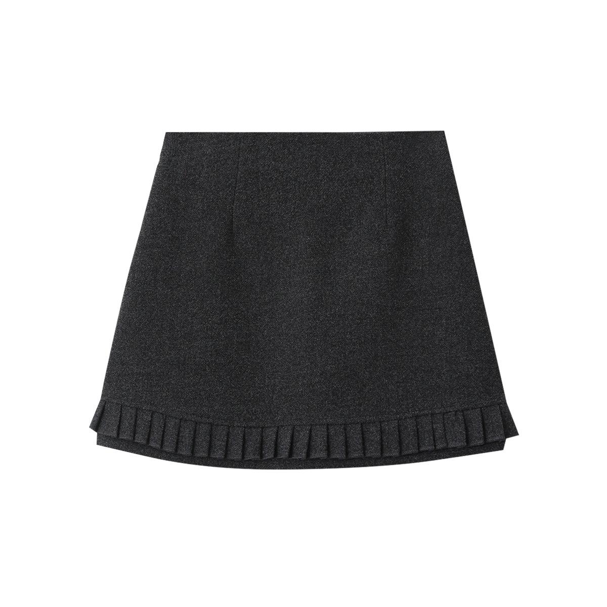 Ou Fan High Waist Black A-line Ruffle Skirt - Slimming Pleated Lace Design Large
Ou Fan High Waist Black A-line Ruffle Skirt - Slimming Pleated Lace Design Large
