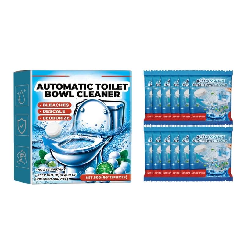 Effortless Toilet Sanitation with 12pcs/24pcs Effervescent Cleaning Tablets Quick Dissolving, Stain&Odor Removal Tablets 1
Effortless Toilet Sanitation with 12pcs/24pcs Effervescent Cleaning Tablets Quick Dissolving, Stain&Odor Removal Tablets 1