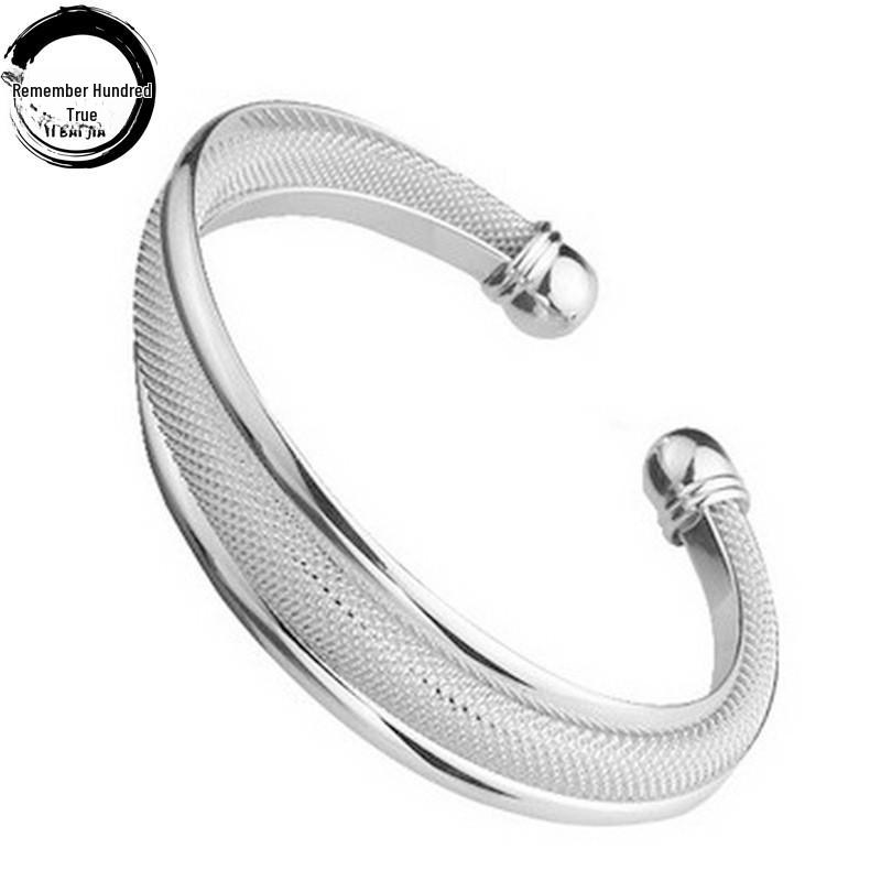 Korean Silver Double Wire Mesh Bracelet, Silver-Plated, Fashionable Light Edge Design for Women
Korean Silver Double Wire Mesh Bracelet, Silver-Plated, Fashionable Light Edge Design for Women