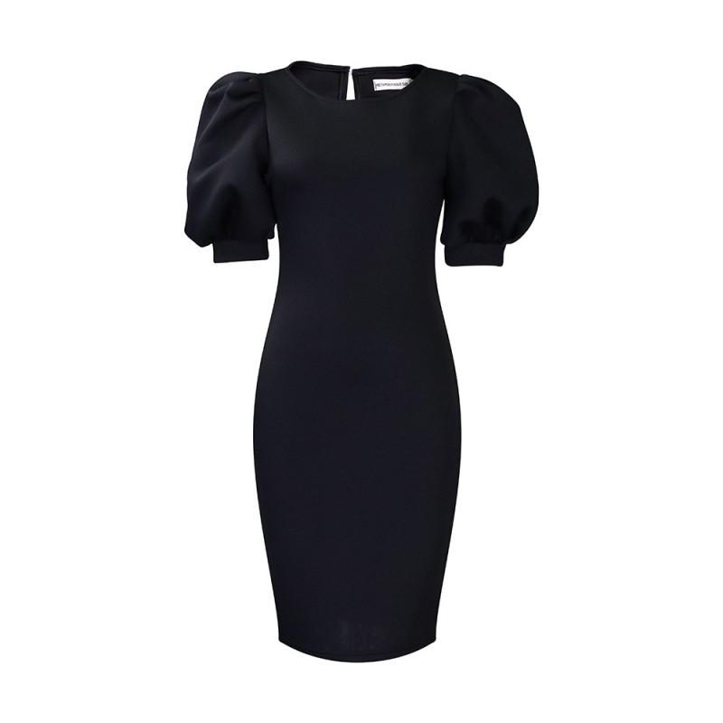 Women s Clothes New Style Bubble Sleeves Round Collar Solid Color Bag Hip Large Size Slimming Dress XXL чёрный
Women s Clothes New Style Bubble Sleeves Round Collar Solid Color Bag Hip Large Size Slimming Dress XXL чёрный