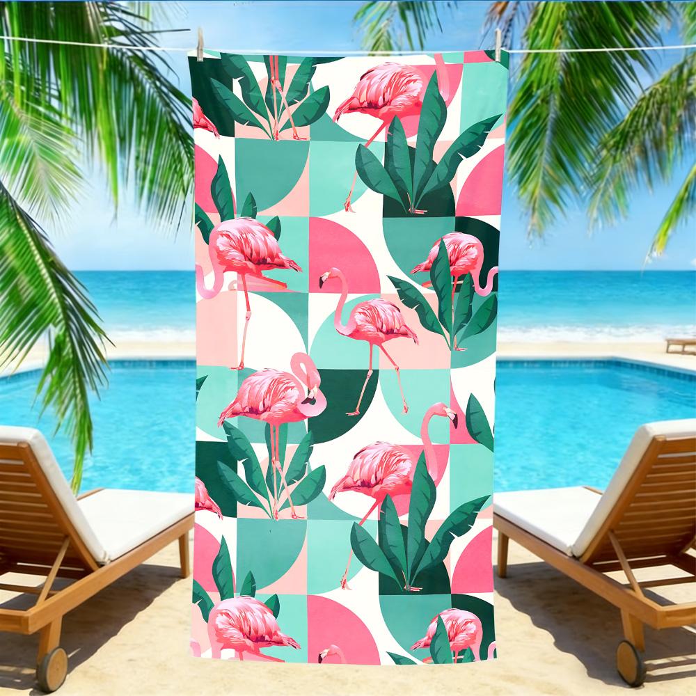 Retro Tropical Flamingo Beach Towel – Oversized Quick Dry Sand Free with Palm Leaf Print W30*H60(CM)
Retro Tropical Flamingo Beach Towel – Oversized Quick Dry Sand Free with Palm Leaf Print W30*H60(CM)