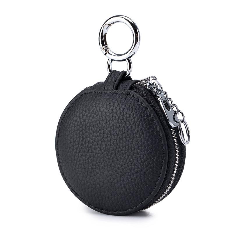 New first-layer cowhide portable lipstick storage bag with mirror round bluetooth headset bag pendant keychain чёрный
New first-layer cowhide portable lipstick storage bag with mirror round bluetooth headset bag pendant keychain чёрный