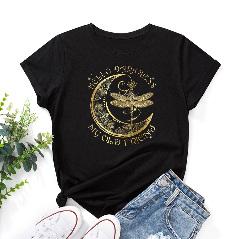 Beautiful Dragonfly Cotton T-Shirt Short Sleeve Round Neck Women 2d Print Tops S
Beautiful Dragonfly Cotton T-Shirt Short Sleeve Round Neck Women 2d Print Tops S