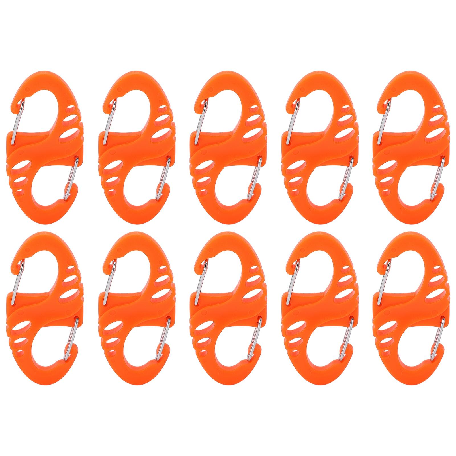 10 шт. S-образный 8-образный карабин-защелка, крючок-клипса, для улицы, Molle, для рюкзака, быстросъемная пряжка, оранжевый
10 шт. S-образный 8-образный карабин-защелка, крючок-клипса, для улицы, Molle, для рюкзака, быстросъемная пряжка, оранжевый