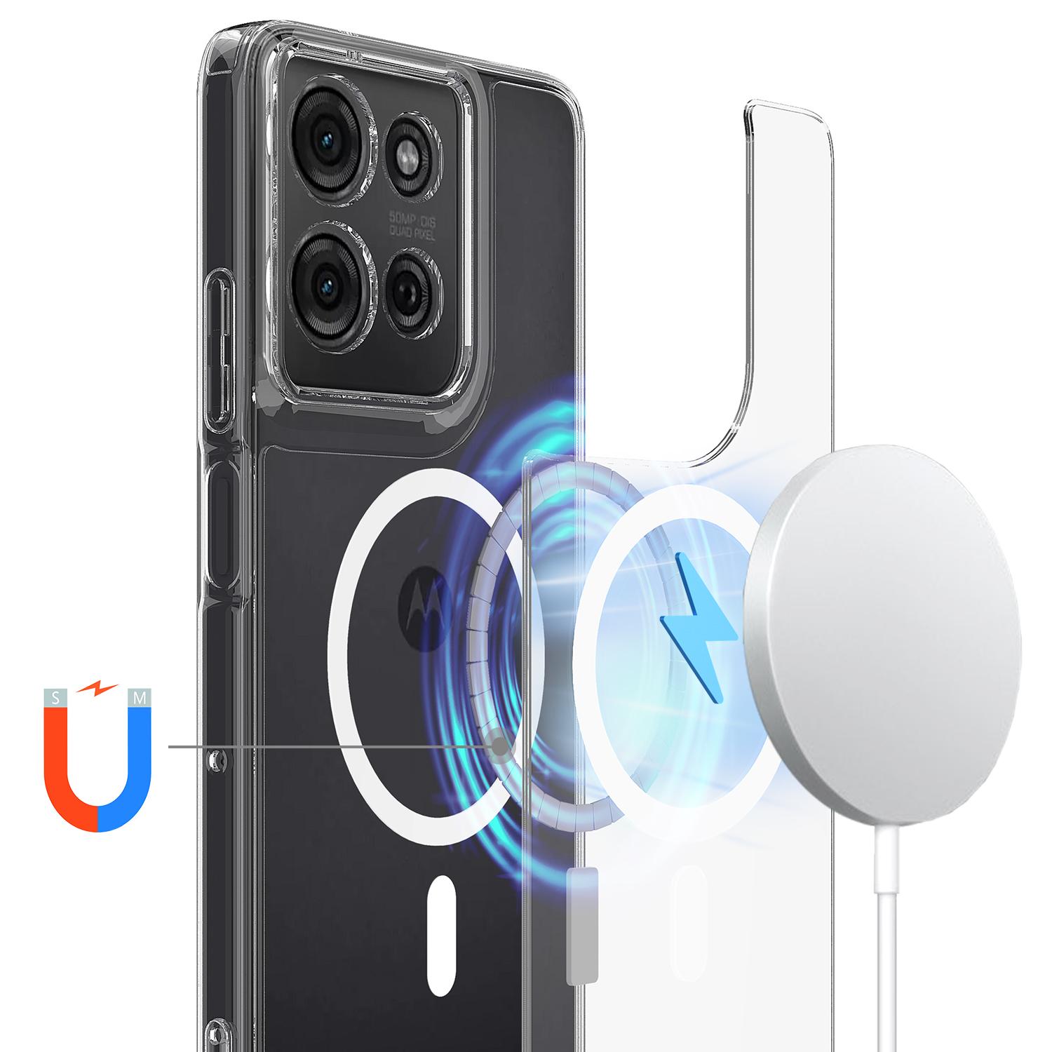For Motorola Moto G75 5G Clear Phone Case Compatible with MagSafe TPU+Acrylic Back Cover Clear
For Motorola Moto G75 5G Clear Phone Case Compatible with MagSafe TPU+Acrylic Back Cover Clear