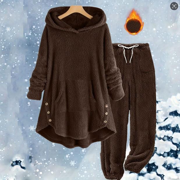 Пушистый пижамный комплект для женщин Зимняя теплая плюшевая одежда для сна больших размеров Худи и брюки на кулиске Свободные пушистые пижамные костюмы XXXL кофейный
Пушистый пижамный комплект для женщин Зимняя теплая плюшевая одежда для сна больших размеров Худи и брюки на кулиске Свободные пушистые пижамные костюмы XXXL кофейный