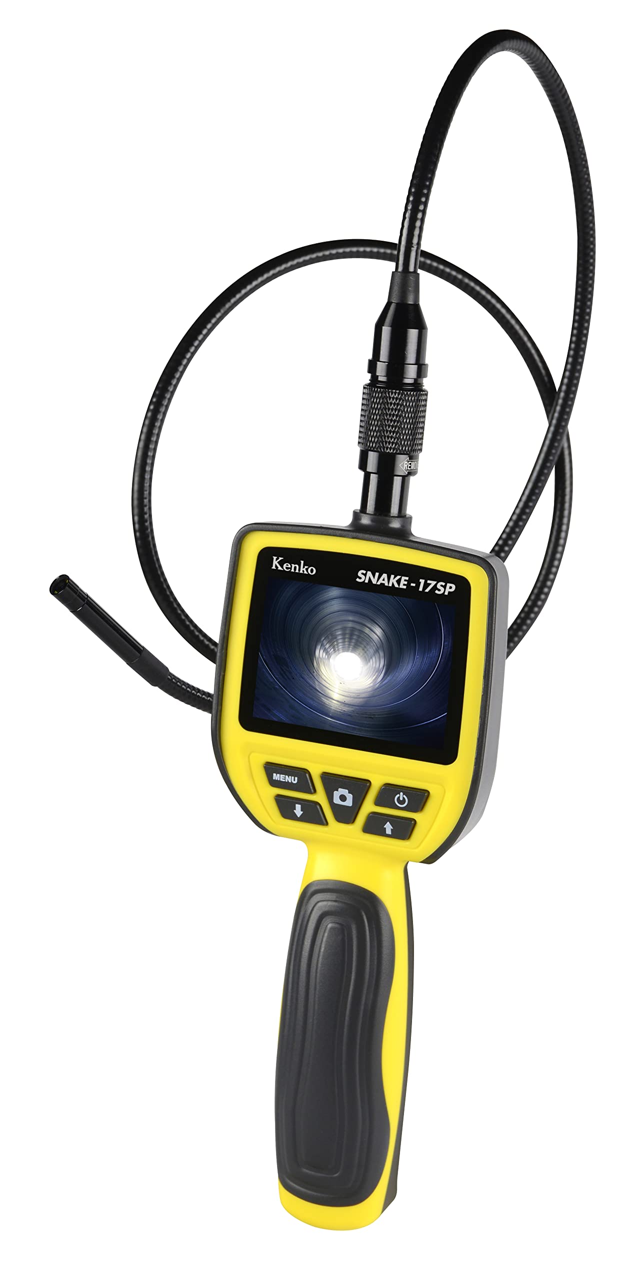 Kenko Snake Camera 1m waterproof flexible tube LCD monitor pixels with LED light microSDHC slot Yellow 005507 SNAKE-17SP 2.5-inch 300,000 жовтий
Kenko Snake Camera 1m waterproof flexible tube LCD monitor pixels with LED light microSDHC slot Yellow 005507 SNAKE-17SP 2.5-inch 300,000 жовтий