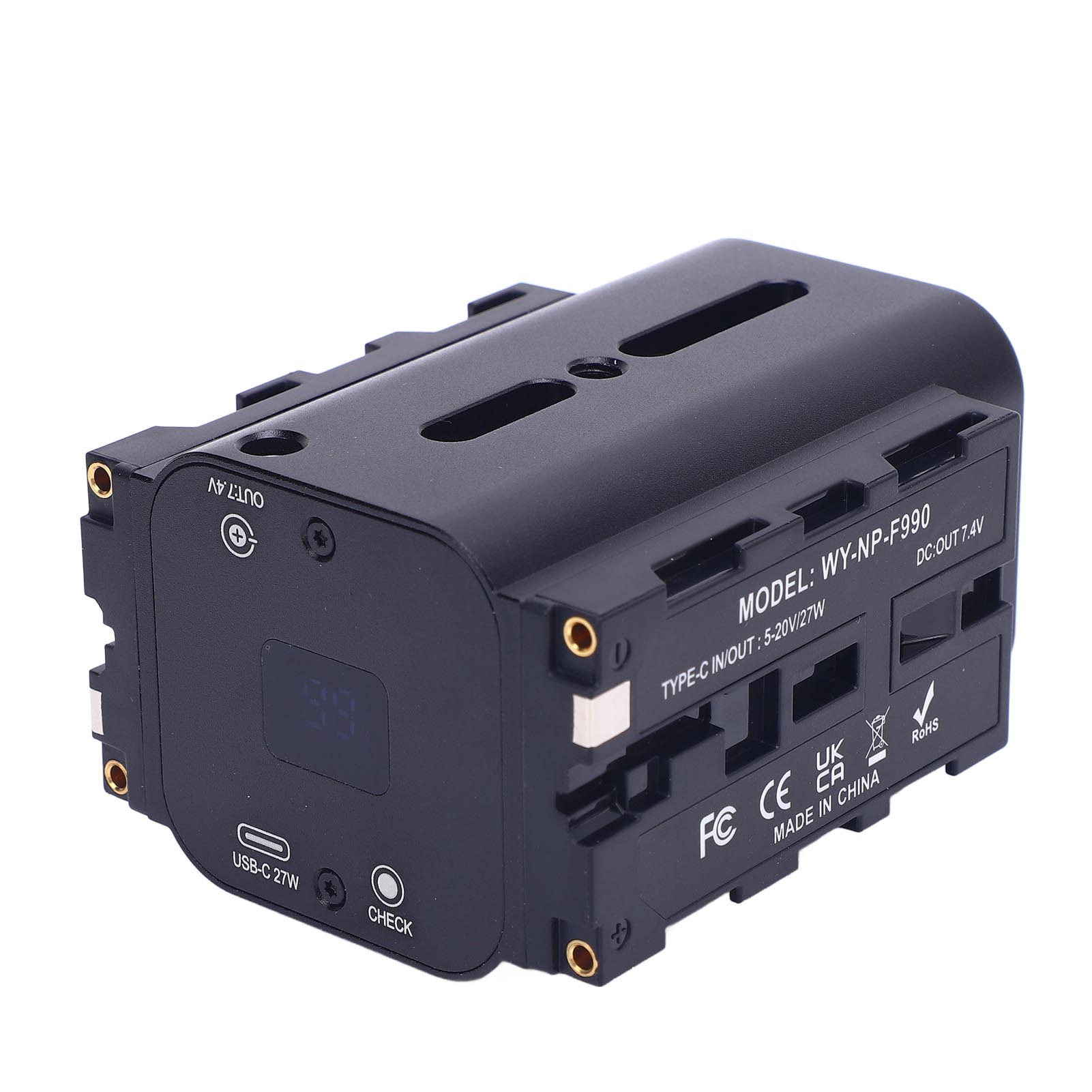 Адаптер питания для фиктивной батареи для двухстороннего крепления аккумулятора камеры NP F970 F550 F770
Адаптер питания для фиктивной батареи для двухстороннего крепления аккумулятора камеры NP F970 F550 F770