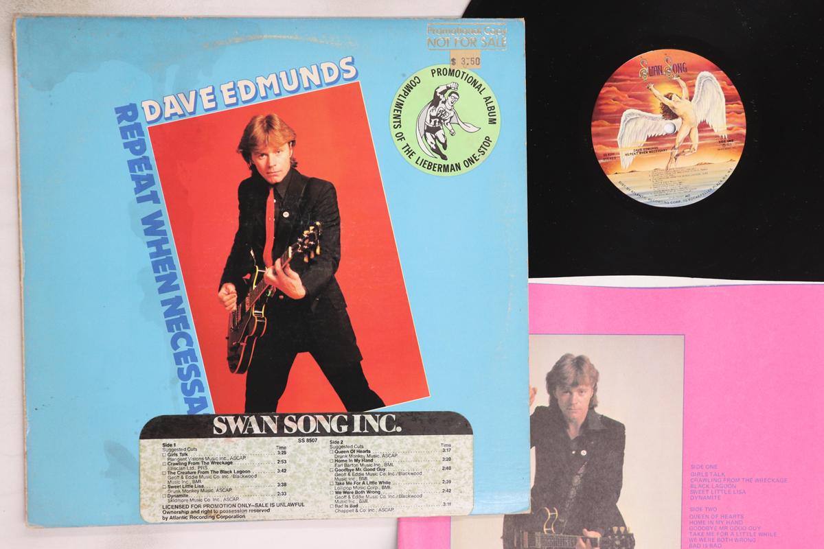 LP Record DAVE EDMUNDS - Repeat When Necessary SS8507PROMO SWAN SONG 1979 US Rock Used
LP Record DAVE EDMUNDS - Repeat When Necessary SS8507PROMO SWAN SONG 1979 US Rock Used