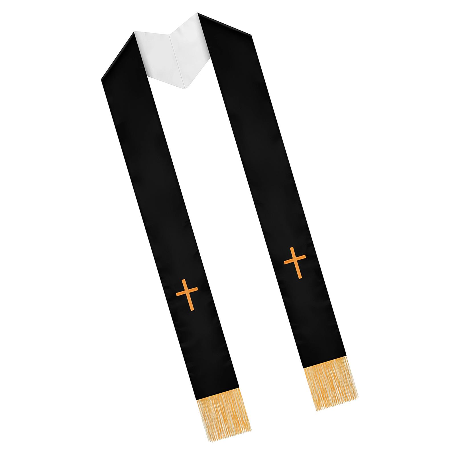 Elegant Priest Shawl Double Faced Embroidered Clergy Stole Displaying Star Trim Ideal For Prayer Services B
Elegant Priest Shawl Double Faced Embroidered Clergy Stole Displaying Star Trim Ideal For Prayer Services B