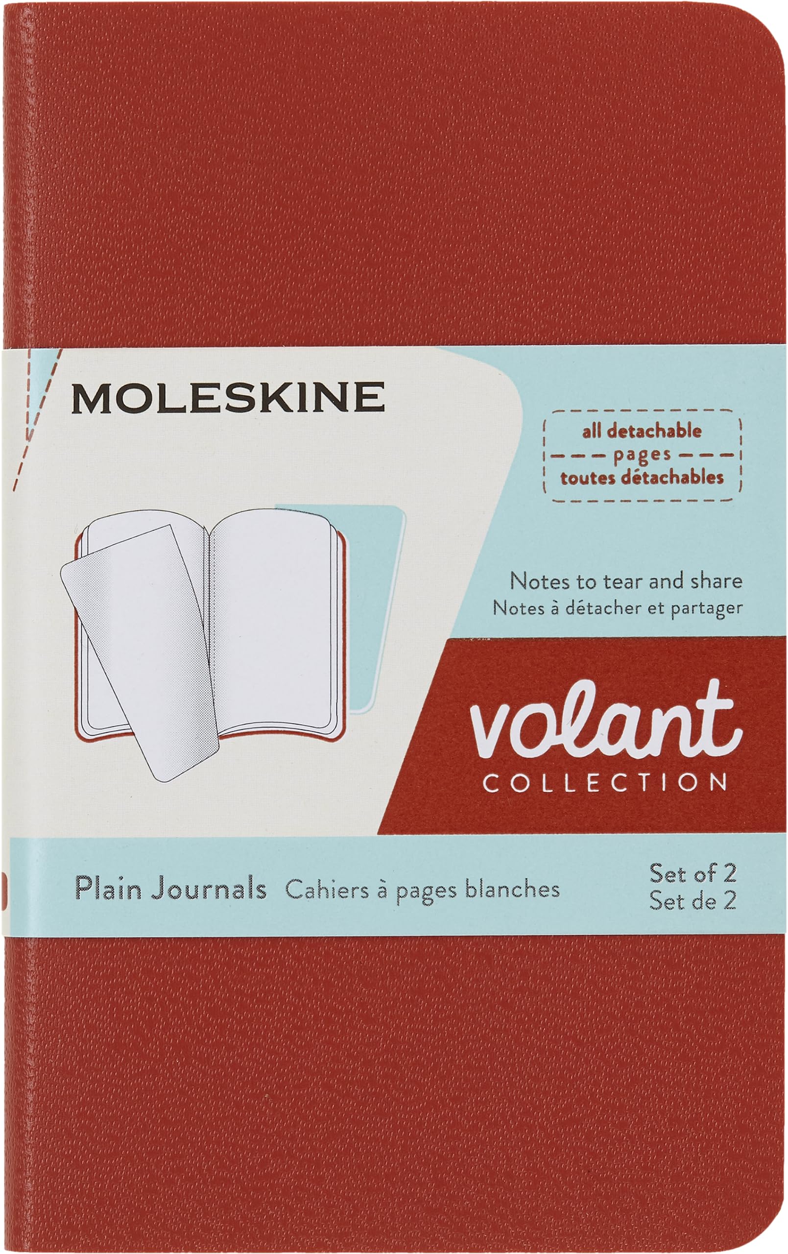 Moleskine Volant Journals XS Plain Coral Orange Aqua.Blue
Moleskine Volant Journals XS Plain Coral Orange Aqua.Blue