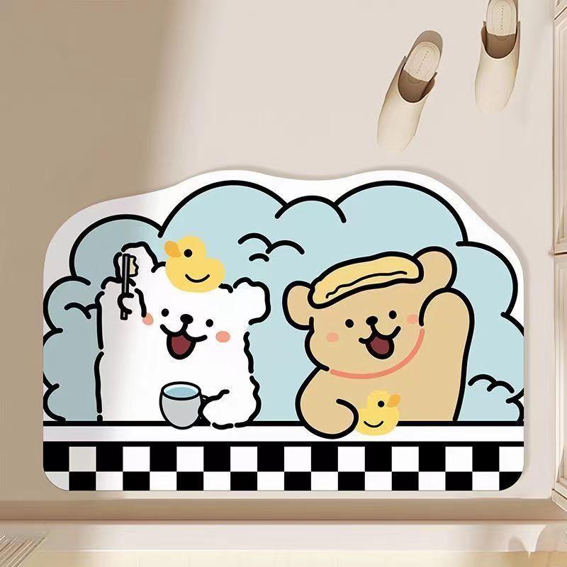 Cute quick-drying diatom mud floor mat bathroom absorbent floor mat household cartoon toilet non-slip and easy to take care of foot mat 40x60cm
Cute quick-drying diatom mud floor mat bathroom absorbent floor mat household cartoon toilet non-slip and easy to take care of foot mat 40x60cm
