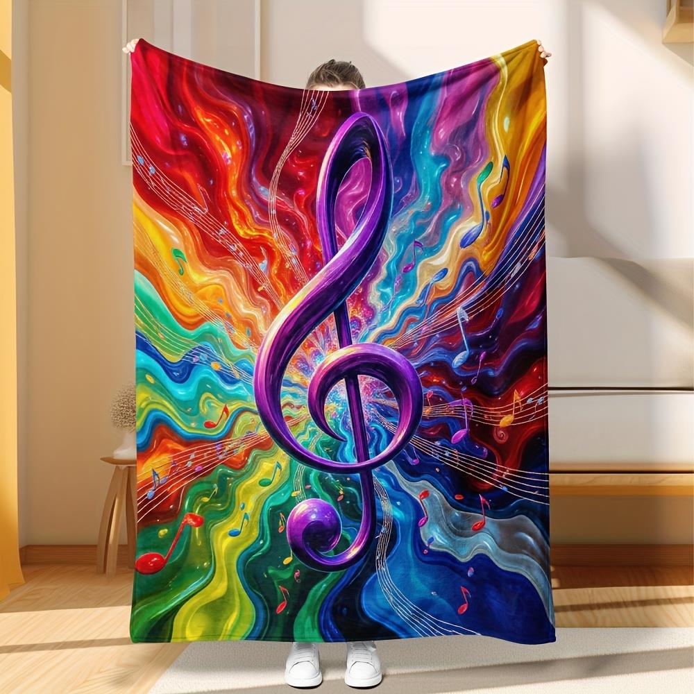Painted musical note pattern Flannel printed blanket suitable for all seasons suitable for living room office sofa and travel 75x90cm
Painted musical note pattern Flannel printed blanket suitable for all seasons suitable for living room office sofa and travel 75x90cm