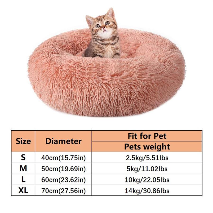 Soft Long Plush Cat House Beds dog Calm Warm Faux Fur Bed Donut Round Comfortable Sleeping Bed Washable for Small Medium Dog Cat S(40x40cm)
Soft Long Plush Cat House Beds dog Calm Warm Faux Fur Bed Donut Round Comfortable Sleeping Bed Washable for Small Medium Dog Cat S(40x40cm)