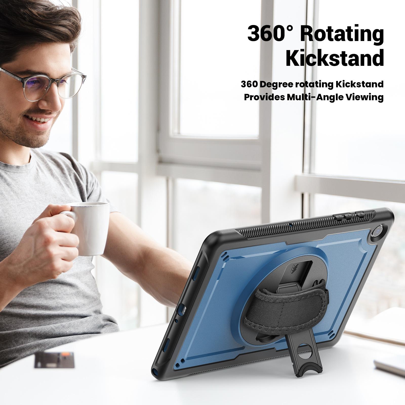 For Samsung Galaxy Tab A9+ (SM-X210/X215/X216/X218) Case Rotating Kickstand PC+TPE Shockproof Tablet Cover with Hand Strap Purple
For Samsung Galaxy Tab A9+ (SM-X210/X215/X216/X218) Case Rotating Kickstand PC+TPE Shockproof Tablet Cover with Hand Strap Purple